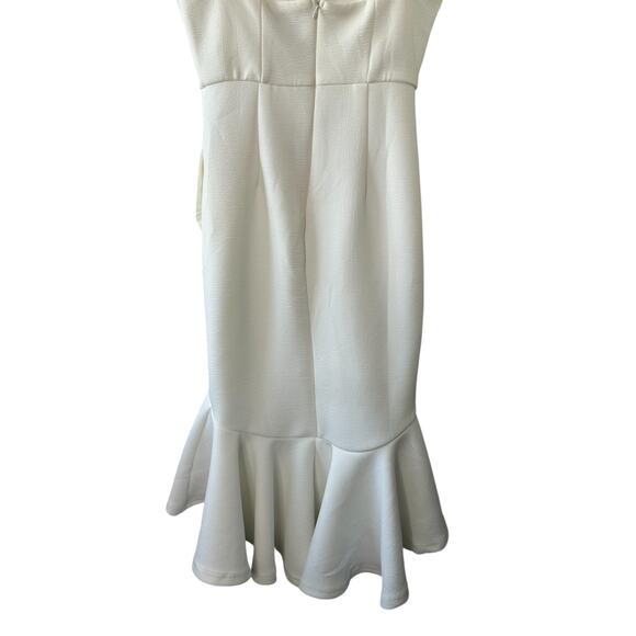 Hello Molly White Hard To Be Cool Midi Dress Women's Size 8 NEW - Picture 11 of 12
